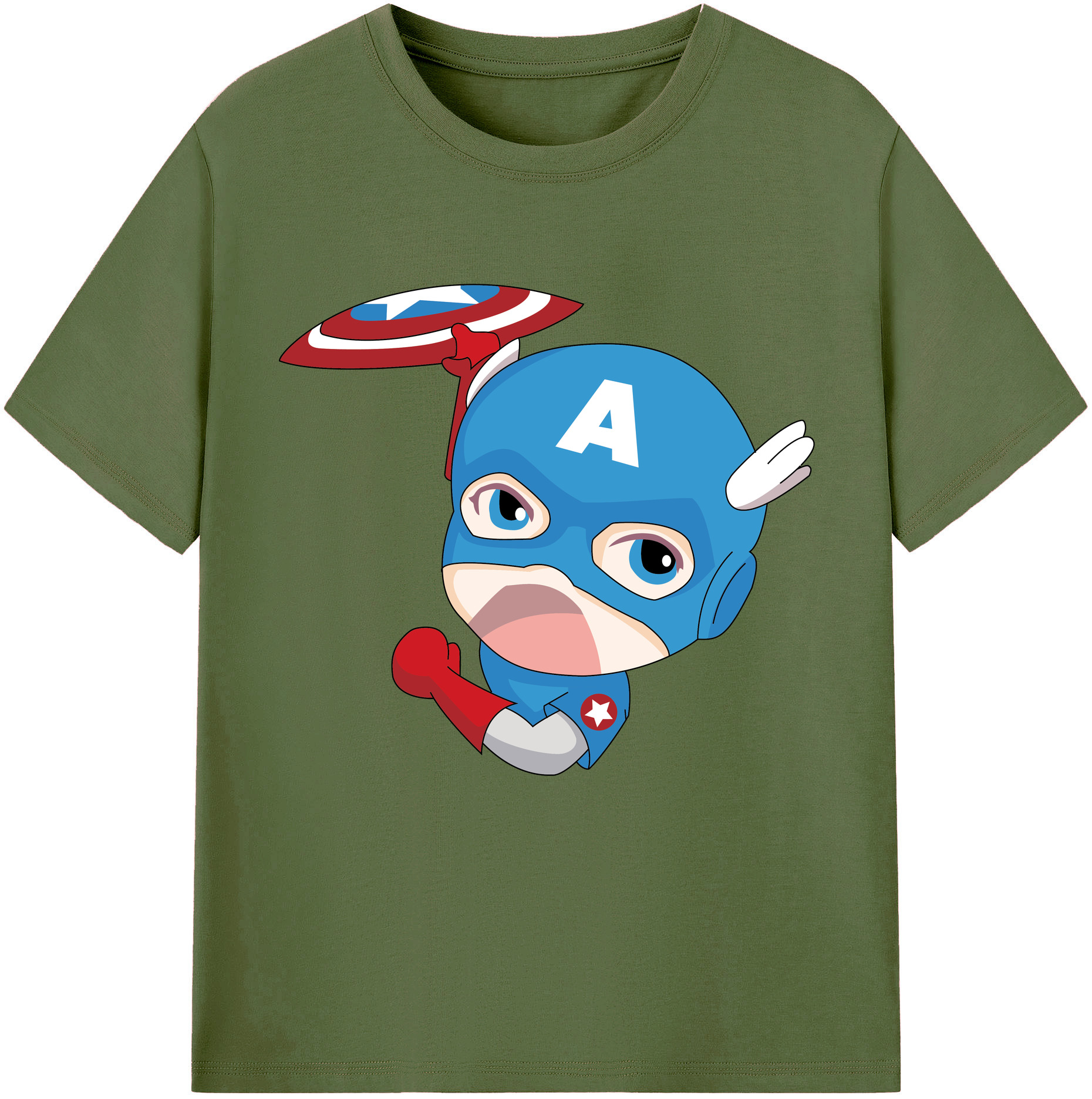 （画像用） アベンジャーズ The Avengers 綿100％半袖Tシャツ（フロントプリント）